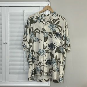 Caribbean Silk Blend men’s button down, size large